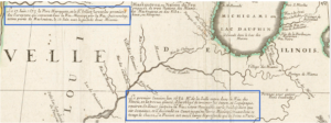 Part of the Coronelli Map, 1688 (Bibliothèque et Archives nationales du Québec)