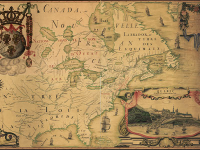JB Franquelin Map of N America 1688